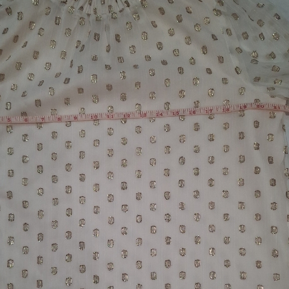 LOFT Cream Puff Sleeve Blouse with Peter Pan Collar - Picture 5 of 12